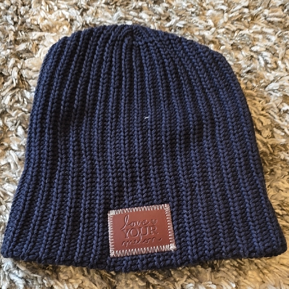 Love Your Melon Navy Beanie